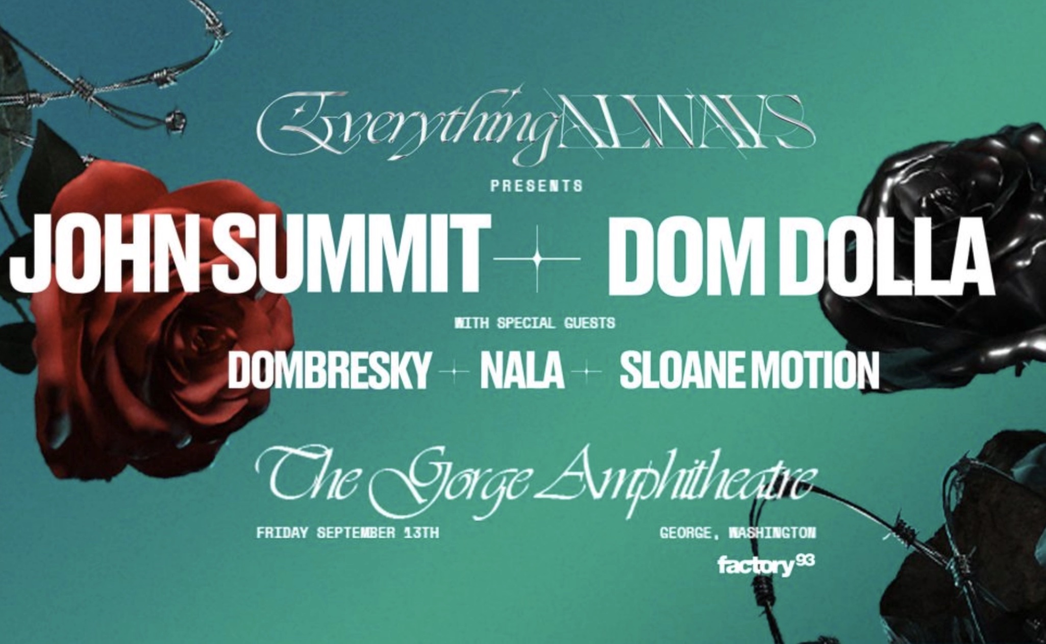 EVERYTHING ALWAYS — LIVE AT THE GORGE AMPHITHEATER